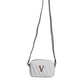 White Quilted Nappa Leather Crossbody Shoulder Bag