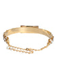 Gold Tone Crystal Embellished Women Waist Chain Belt