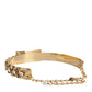 Gold Tone Crystal Embellished Women Waist Chain Belt