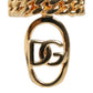 Gold Plated Open DG Logo Curb Chain Ring