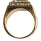 Gold Plated 925 Silver Clear Crystal Ring