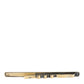 Gold Tone Brass Logo Branded Men Tie Clip Bar