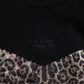 Black Leopard Crew Neck Sweatshirt Sweater