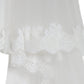 White Floral Lace Nylon Floor Length Wedding Veil