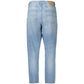 Light Blue Cotton Women Jeans