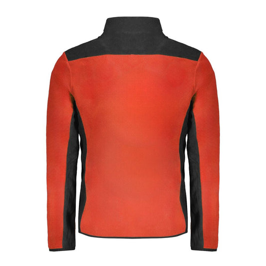 Red Polyester Men Sweater