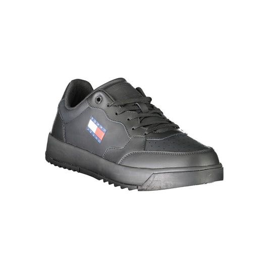 Black Polyethylene Men Sneaker