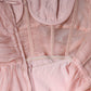 Pink Silk Strapless Maxi A-line Gown Dress