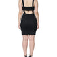 Black Cut Out Sleeveless Bodycon Mini Dress