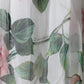 White Silk Floral Print Long Maxi Dress