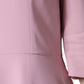 Pink A-line Viscose 3/4 Sleeves Dress