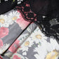 Black Floral Silk Sleeveless Long Gown Dress