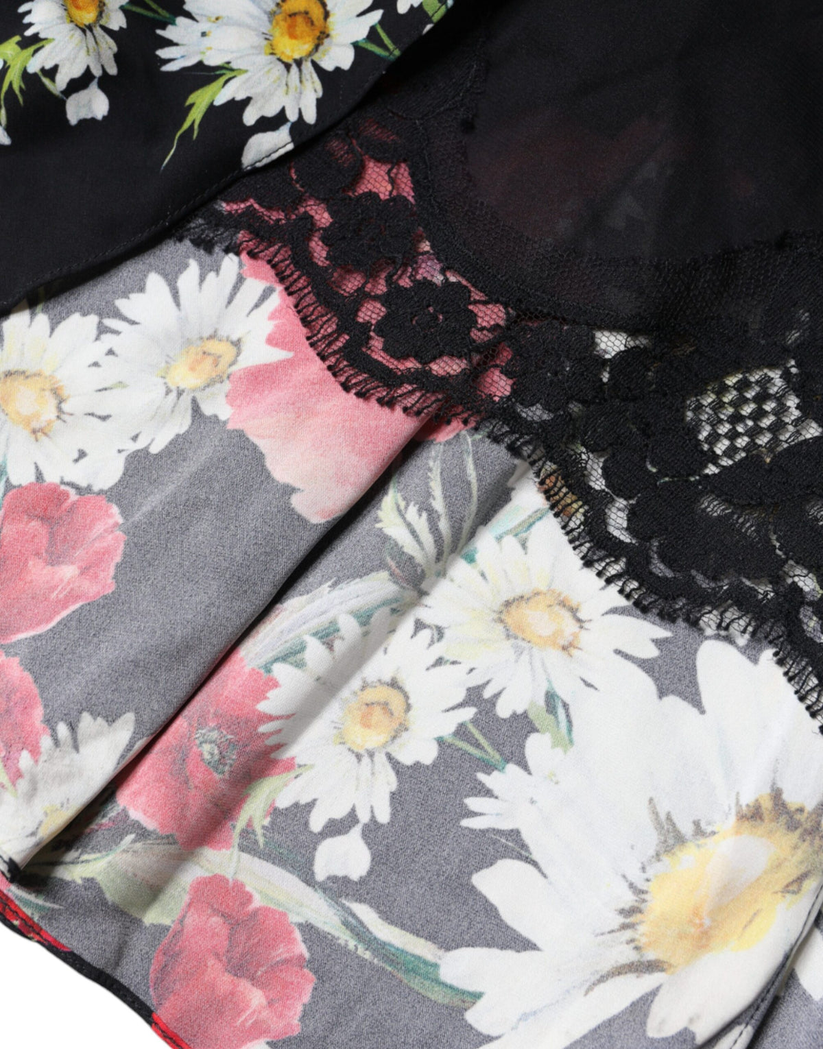 Black Floral Silk Sleeveless Long Gown Dress