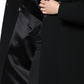 Black Double Breasted Trench Coat Jacket