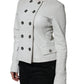 White Double Breasted Blazer Coat Jacket