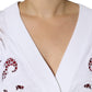 White Viscose Floral Cut Out Cardigan Sweater