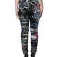 Multicolor Splatter Paint Cotton Skinny Denim Jeans