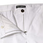 White Cotton Mid Waist Tapered Denim Jeans