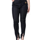 Black Cotton Blend Skinny Denim Jeans