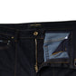 Black Cotton Blend Skinny Denim Jeans