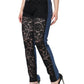 Black Floral Lace Front Skinny Denim Jeans