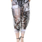 White See Through Logo Cropped Cargo Pants