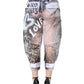 White See Through Logo Cropped Cargo Pants