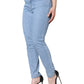 Blue Pretty Slim Fit Cotton Denim Jeans