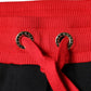 Black Red Cherry Mid Waist Jogger Pants