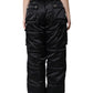 Black Quilted High Waist Women Boot Cut Pants