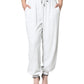 White Nylon Jogger Sweatpants Pants