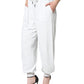 White Nylon Jogger Sweatpants Pants