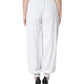 White Nylon Jogger Sweatpants Pants