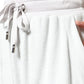 White Nylon Jogger Sweatpants Pants