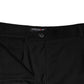 Black High Waist Tapered Pants