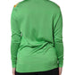 Green Silk Granita Al Limone Long Sleeves Sweater