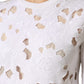 White Lace Cut Out Long Sleeves Pullover Sweater