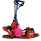 Multicolor Pom Pom Fur Wrap Sandals Shoes