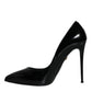 Black Patent Leather KATE Heels Pumps Shoes