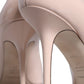 Beige Patent Leather High Heels Pumps Shoes