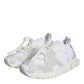 White Mesh Sorrento Trekking Sneakers Shoes