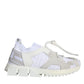 White Mesh Sorrento Trekking Sneakers Shoes