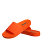 Orange Rubber Slides Sandals Beachwear Shoes