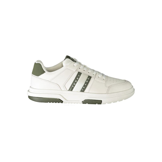 White Polyethylene Men Sneaker