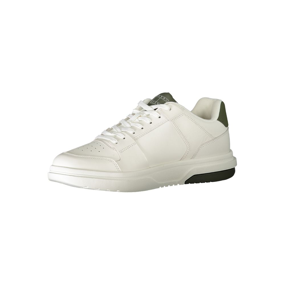 White Polyethylene Men Sneaker