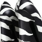 White Black Zebra Leather Heels Pumps Shoes