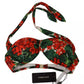 Multicolor Geranium Halter Beachwear Bikini Top