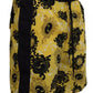 Yellow Black Printed Nylon Beachwear Shorts Swimwear