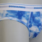 Blue Tie Dye Cotton Stretch Men Brief Underwear