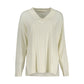 White Acrylic Women Sweater